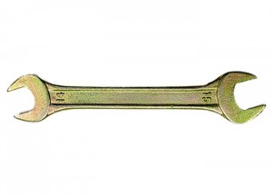 Ключ рожковый 10х11мм желтый цинк - krep66.ru - Екатеринбург