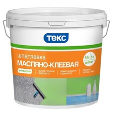 Шпаклевка масл.клеев УНИВЕРСАЛ 1,5кг ведро ТЕКС - krep66.ru - Екатеринбург